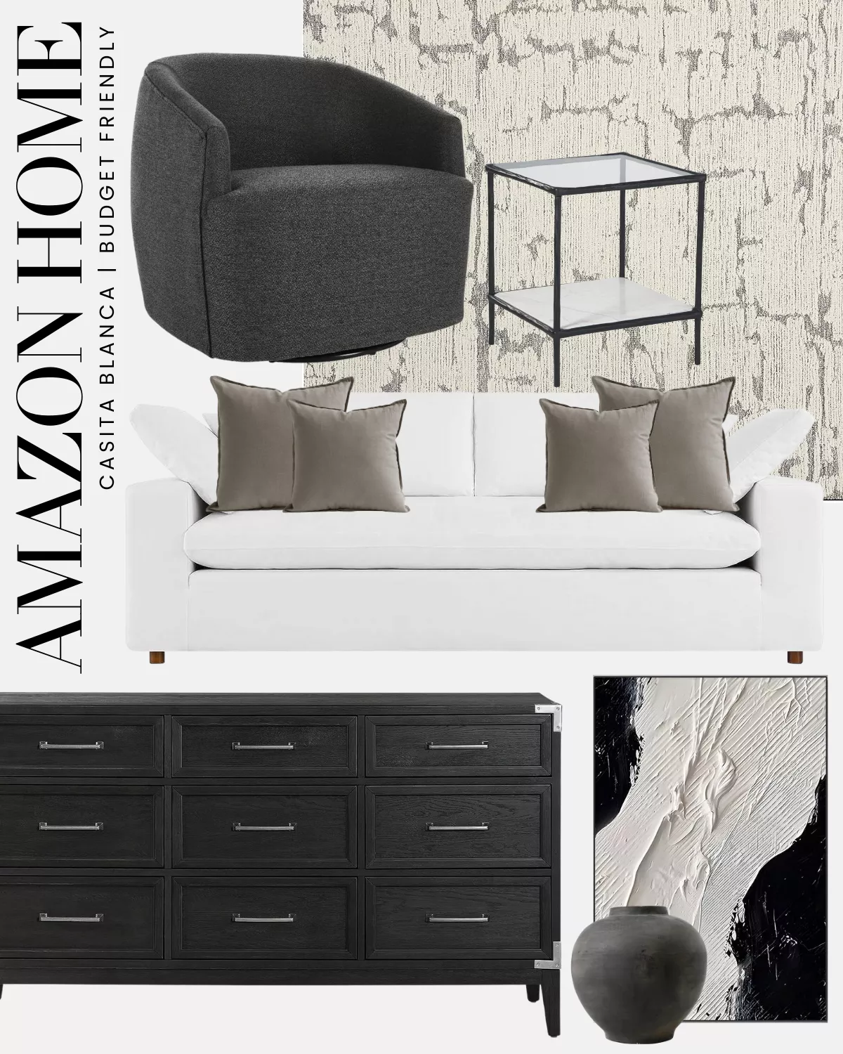 Designer Lookalikes  Living Room Edit - Casita Blanca