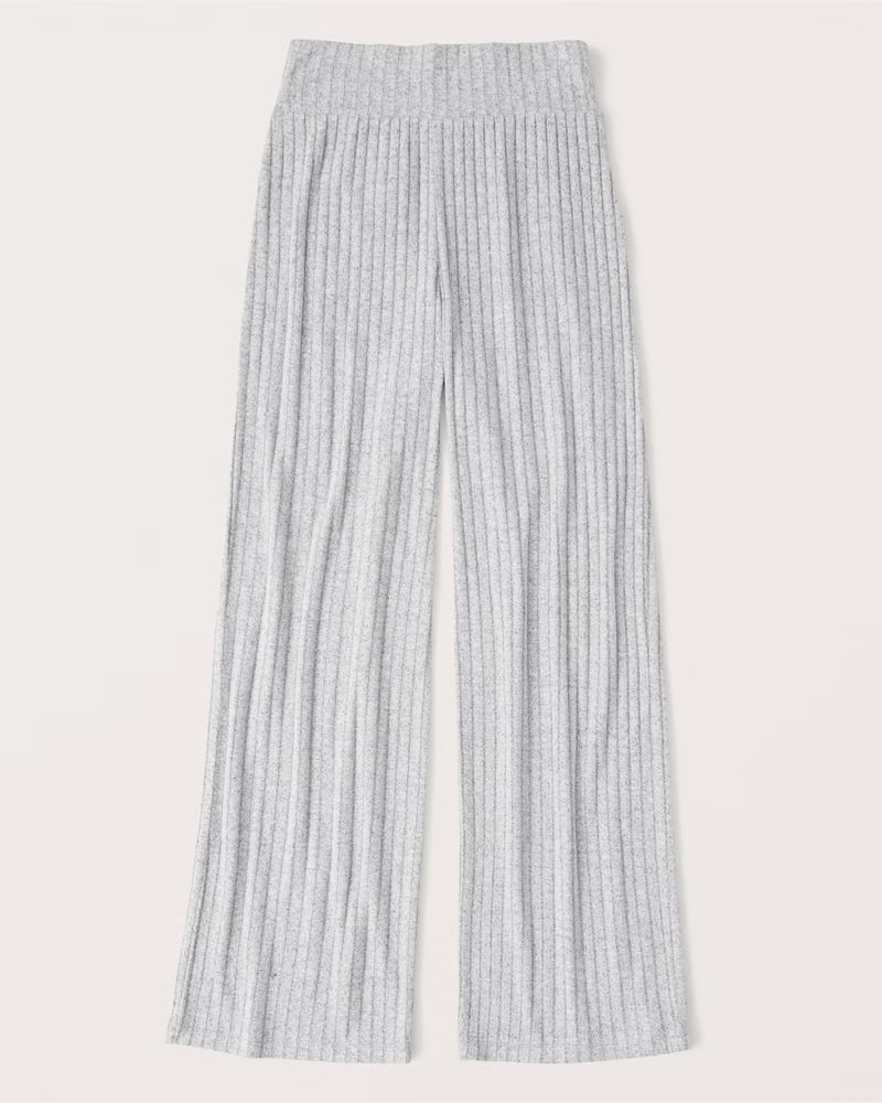 Women's Cozy Wide Leg Pants | Women's Matching Sets | Abercrombie.com | Abercrombie & Fitch (US)