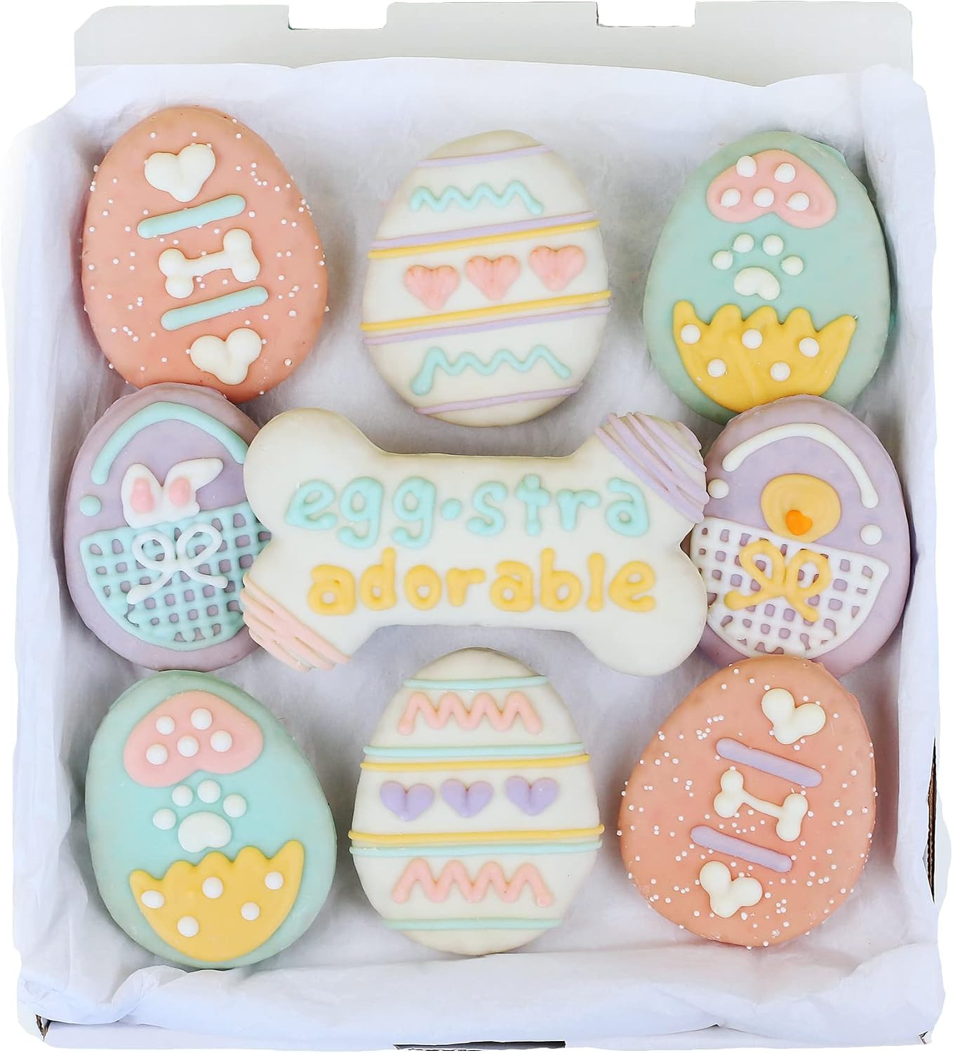 Wüfers Egg Hunt Dog Cookie Box | Handmade Hand-Decorated Dog Treats | Dog Gift Box Made with Loc... | Amazon (US)