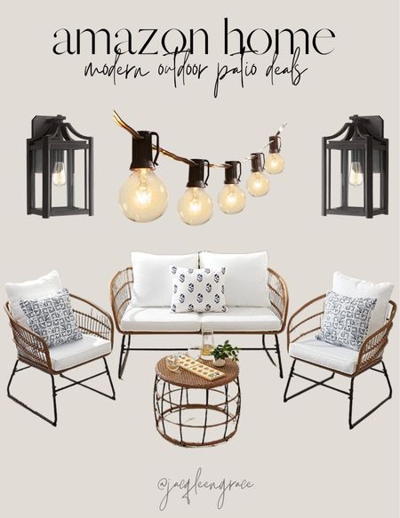 Modern outdoor patio deals found on amazon! Budget friendly finds. Coastal California. California Casual. French Country Modern, Boho Glam, Parisian Chic, Amazon Decor, Amazon Home, Modern Home Favorites, Anthropologie Glam Chic. 

#LTKFind #LTKstyletip #LTKhome