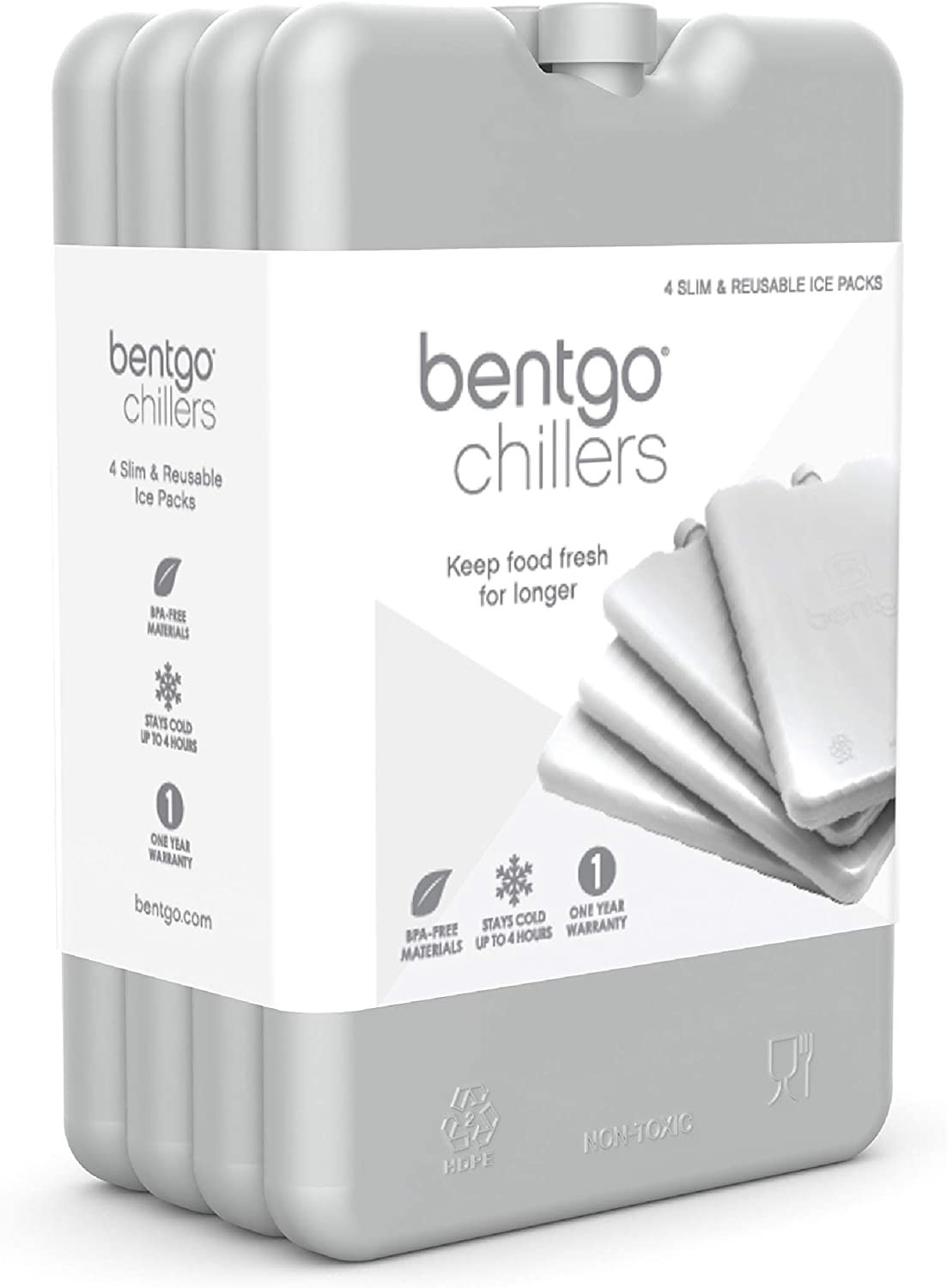 Amazon.com: Bentgo Ice Lunch Chillers - Ultra-Thin Ice Packs Perfect for Everyday Use in Lunch Ba... | Amazon (US)