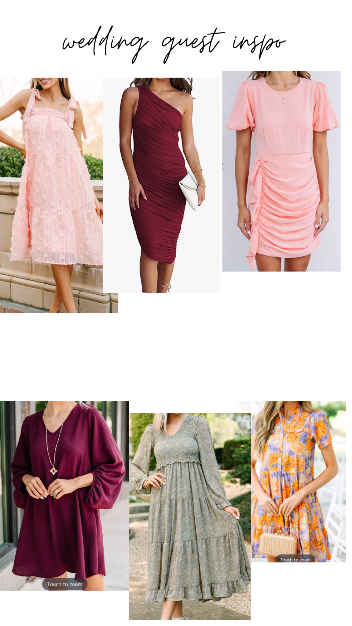 wedding guest dress for an early fall wedding! Depending on location / how fancy here are a few options! 

#LTKunder50 #LTKFind #LTKwedding