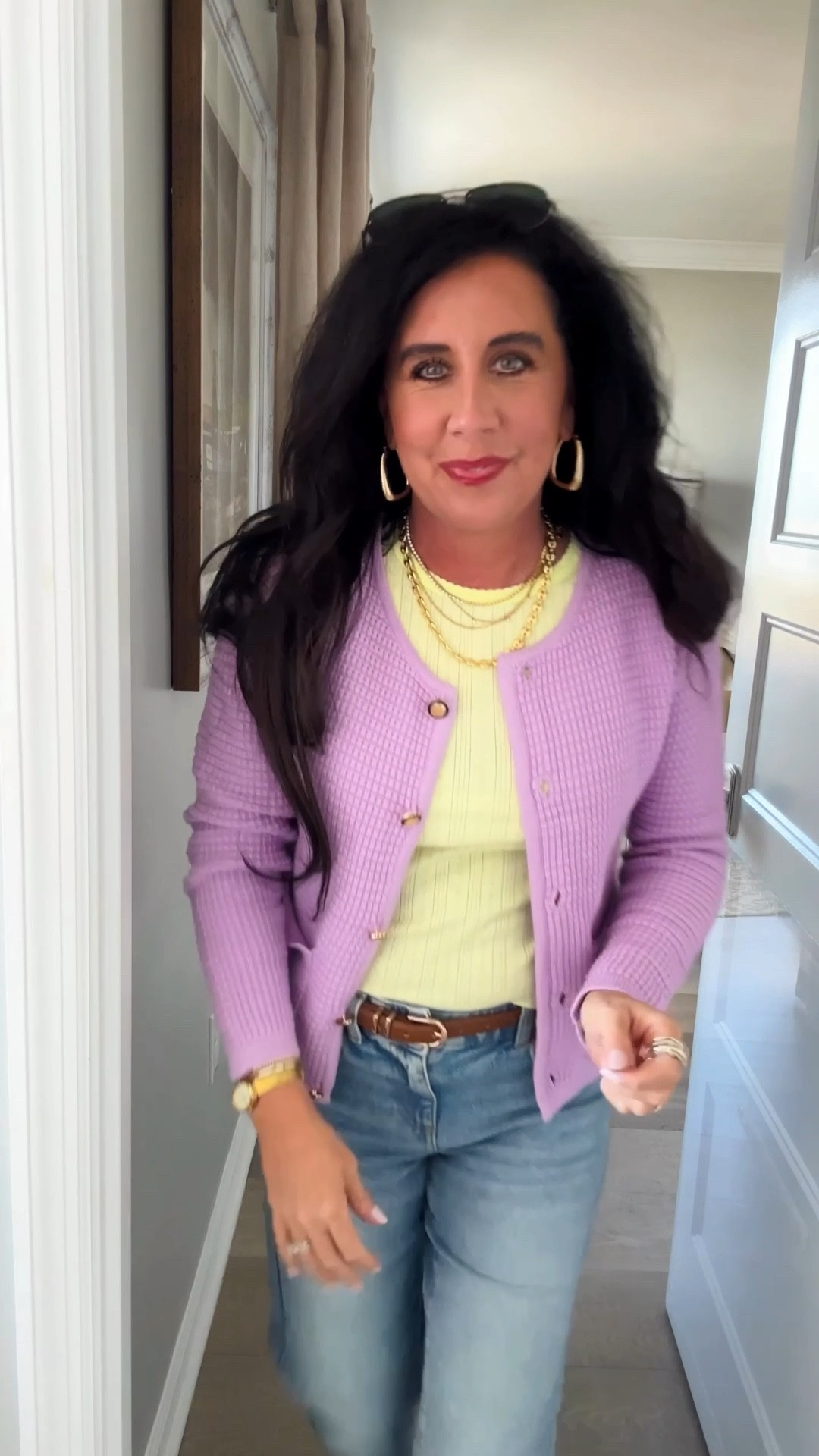 Loving this lavender cardigan for Spring! I threw it on over everything at the beach but the yellow mix is such a Spring vibe! Under $30 & the this pointelle tee is $10! 

#LTKootd #LTKgrwm