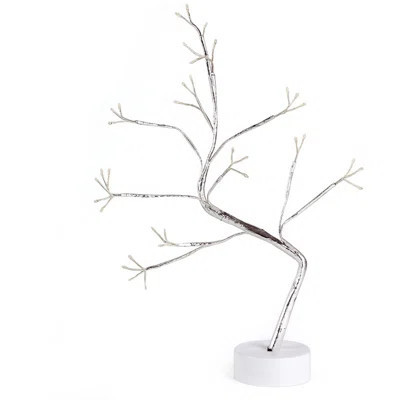 60 LED Warm White Tree String Lights – 20ft Silver Wire, 4 inch Spacing, Indoor/Outdoor Use, Ideal for Bedroom, Party, Wedding, and Holiday Decor | Wayfair North America