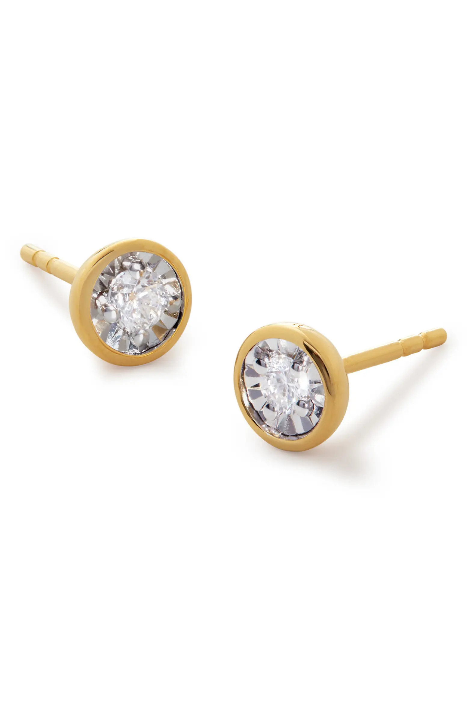 Monica Vinader Essential Lab-Grown Diamond Solitaire Stud Earrings | Nordstromrack | Nordstrom Rack