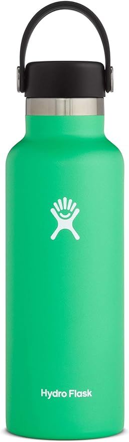 Hydro Flask Water Bottle - Standard Mouth Flex Lid - 18 oz, Spearmint | Amazon (US)