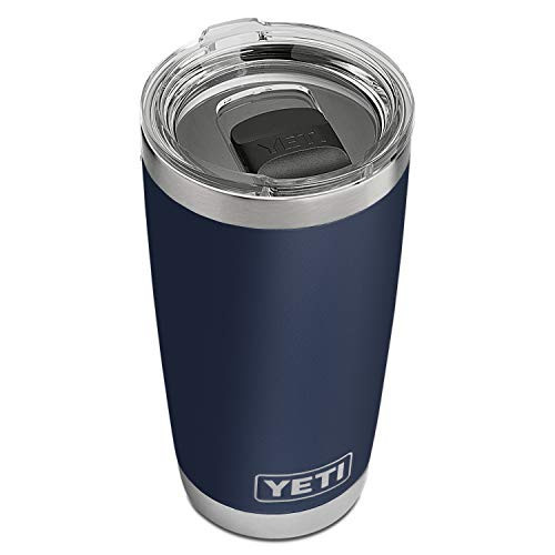 YETI Rambler 20 oz Tumbler, Stainless Steel, Vacuum Insulated with MagSlider Lid, Navy | Amazon (US)