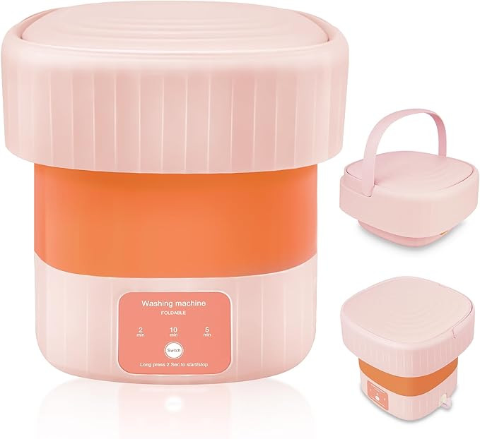 Portable Washing Machine,Mini Washing Machine for Baby Clothes Underwear or Small Items, Foldable... | Amazon (US)