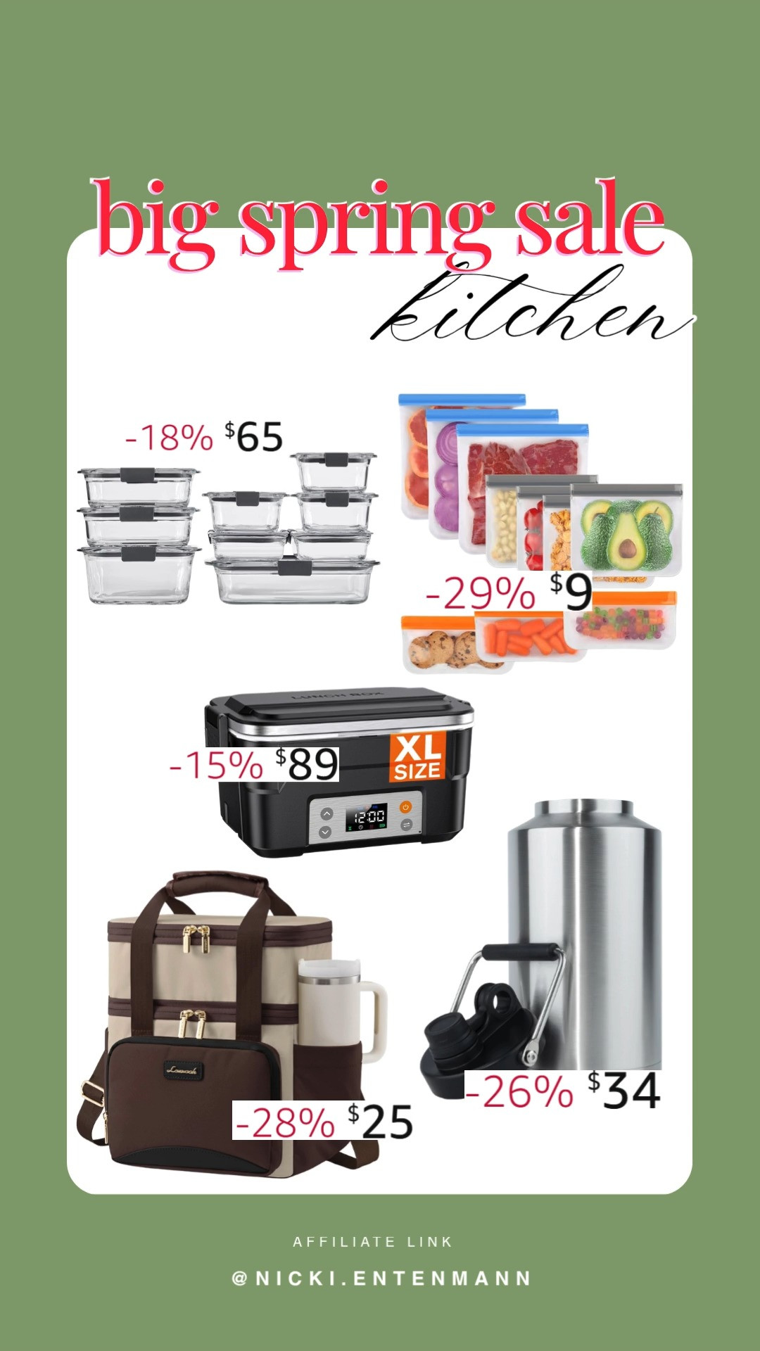 Upgrade your meal prep game with these kitchen essentials! From leakproof lunch bags to electric lunch boxes, these are must-haves for busy lifestyles. #KitchenEssentials #AmazonFinds #MealPrep #Convenience #LOVEVOOK 

 #LTKootd #LTKSaleAlert #LTKTravel