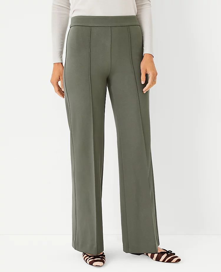 The Petite Side Zip Straight Pant | Ann Taylor (US)