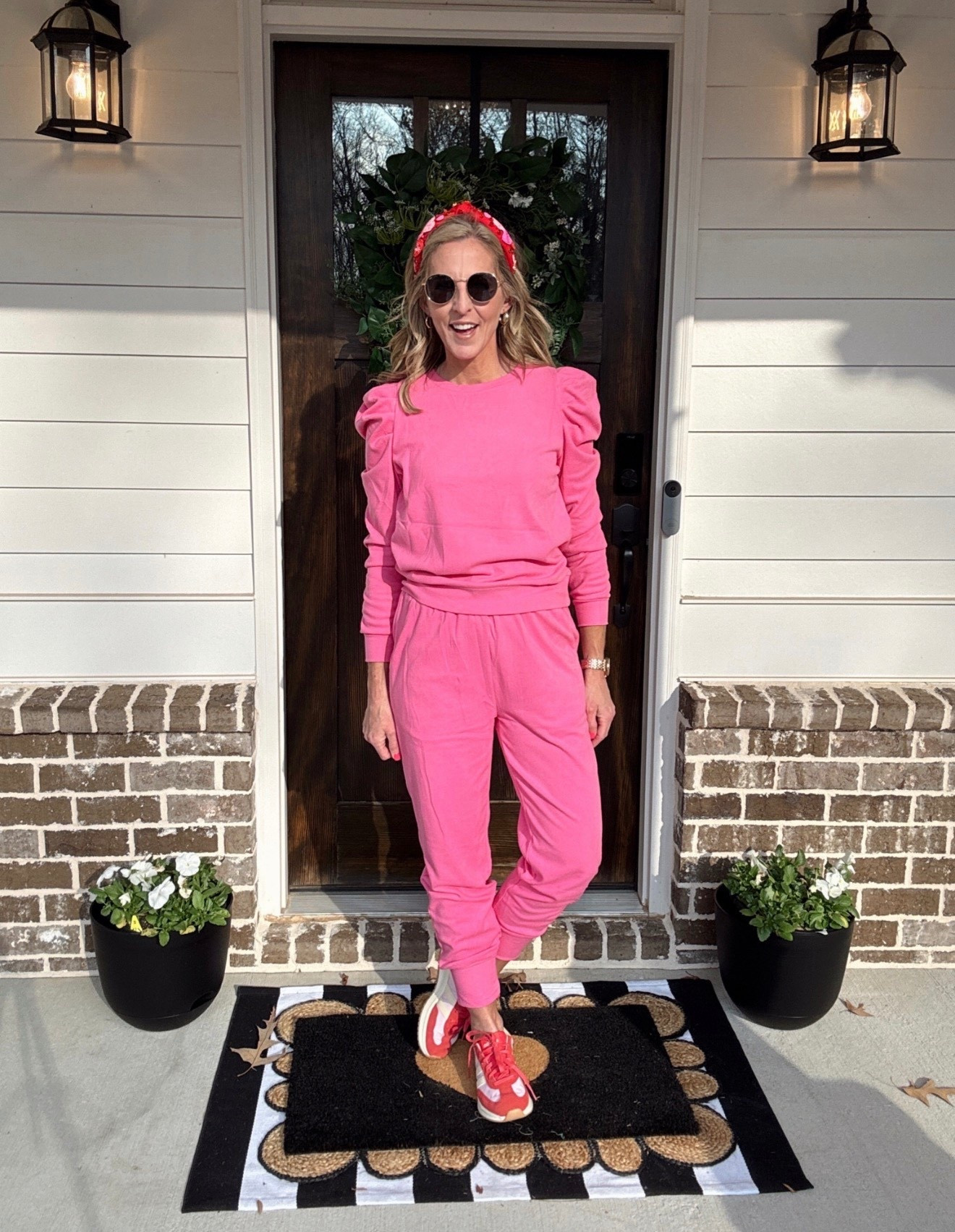 Amazon two-piece puff sleeve, crewneck sweatshirt, and jogger lounge set- this under $40 two-piece set is super soft - has pockets in a drawstring waste. Looks stylish for Mom‘s on a go, weekend errand, or lounging around the house wearing a size small - would be perfect for travel

#LTKStyleTip #LTKTravel #LTKOver40