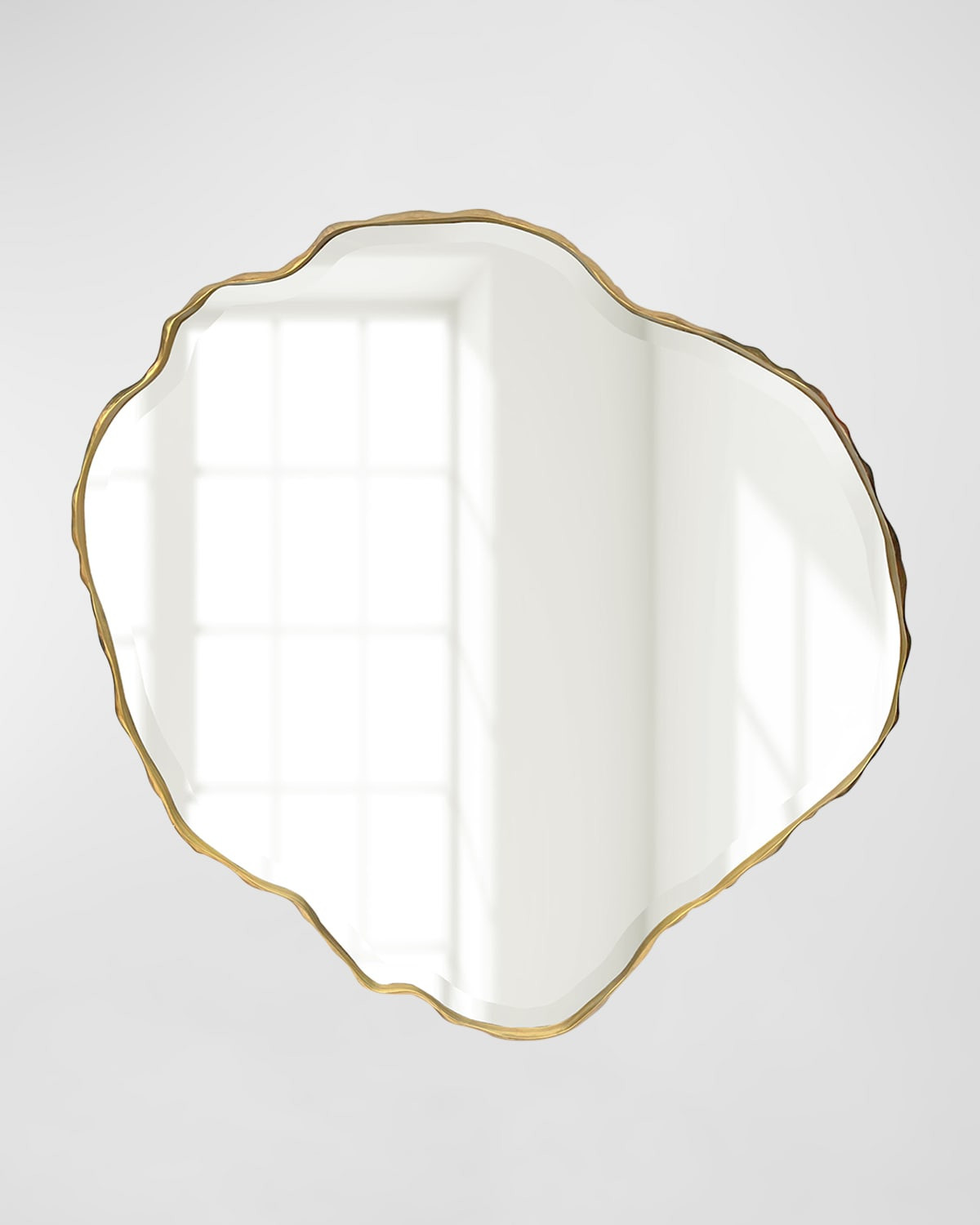 Auric Ripples 55" Wall Mirror | Neiman Marcus