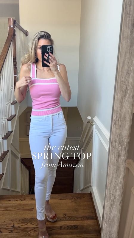 ✨ The cutest spring top! It’s currently an amazing price and comes in lots of color options! ✨

🔹 I’m 5’7 wearing a size small 

Amazon fashion, Amazon, spring fashion, Amazon, top sweater tops, Valentine’s Day, outfit, white pants, pink and white tops affordable tops, Amazon outfit inspiration Amazon find

#LTKsalealert #LTKfindsunder100 #LTKfindsunder50