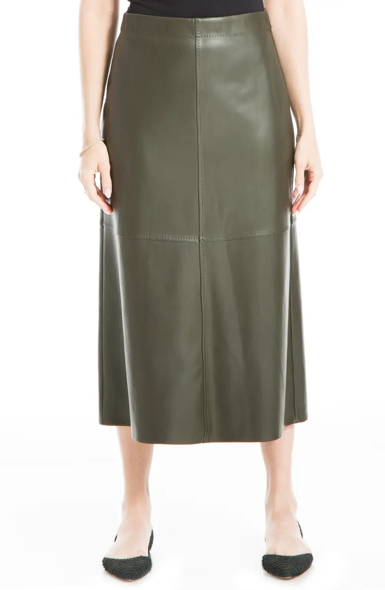 Faux Leather A-Line Skirt | Nordstrom Rack