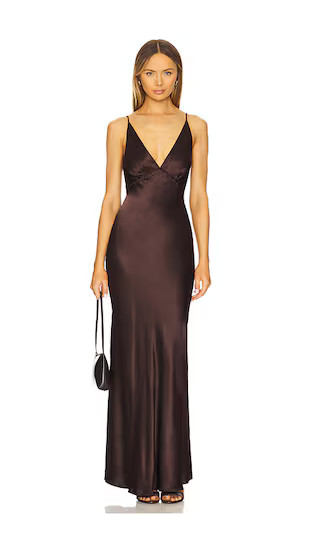Moon Dance Maxi Dress in Dark Chocolate | Revolve Clothing (Global)