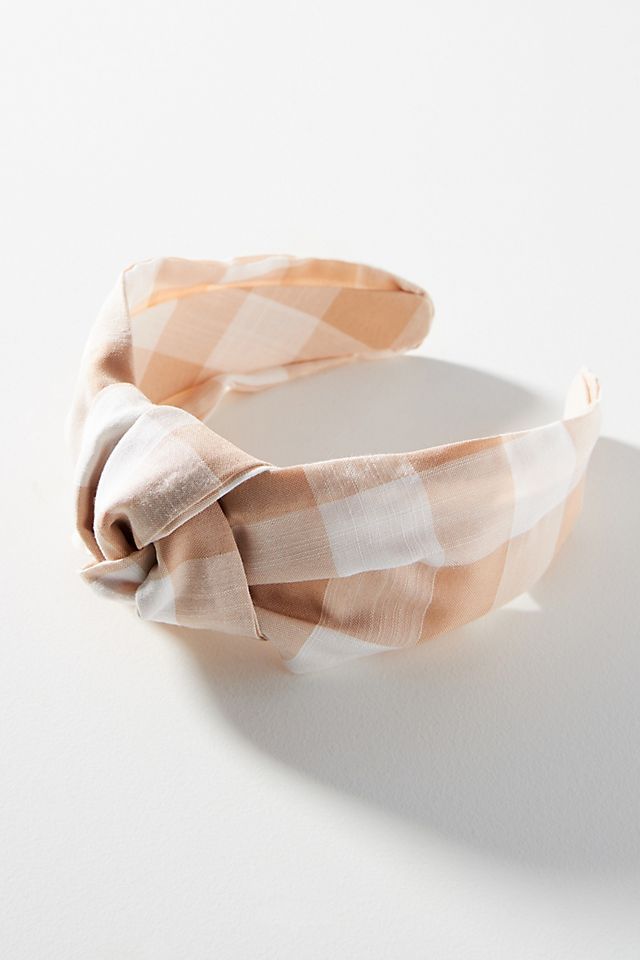 Gingham Knotted Headband | Anthropologie (US)