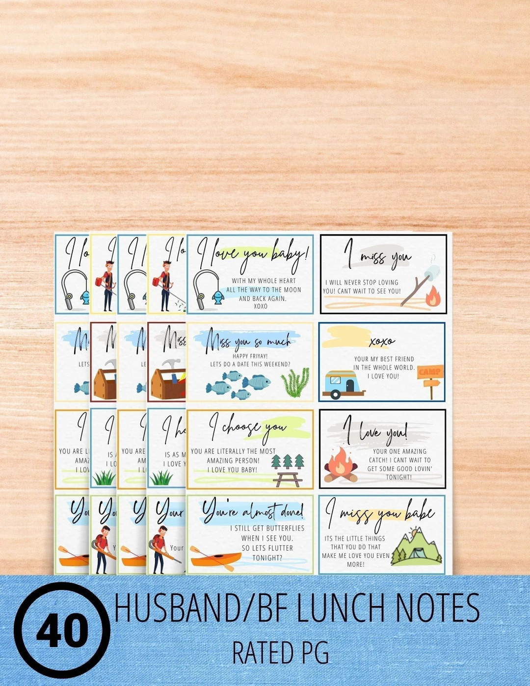 Husband Lunch Notes | Etsy (US)