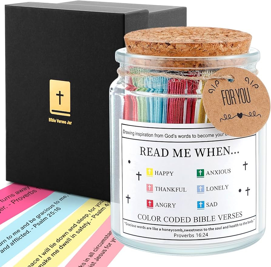 Bible Verse Jar, The Hope Jar Bible Verses with 90 Coloring Scriptures Read Me When for Emotions ... | Amazon (CA)