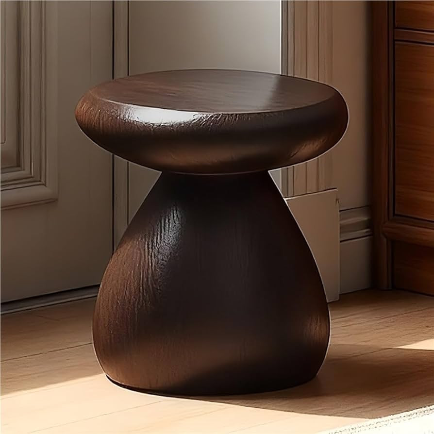 Resin Stone Side Table, Irregular Coffee Table, Creative Shoe Bench, Modern End Tables for Living... | Amazon (US)