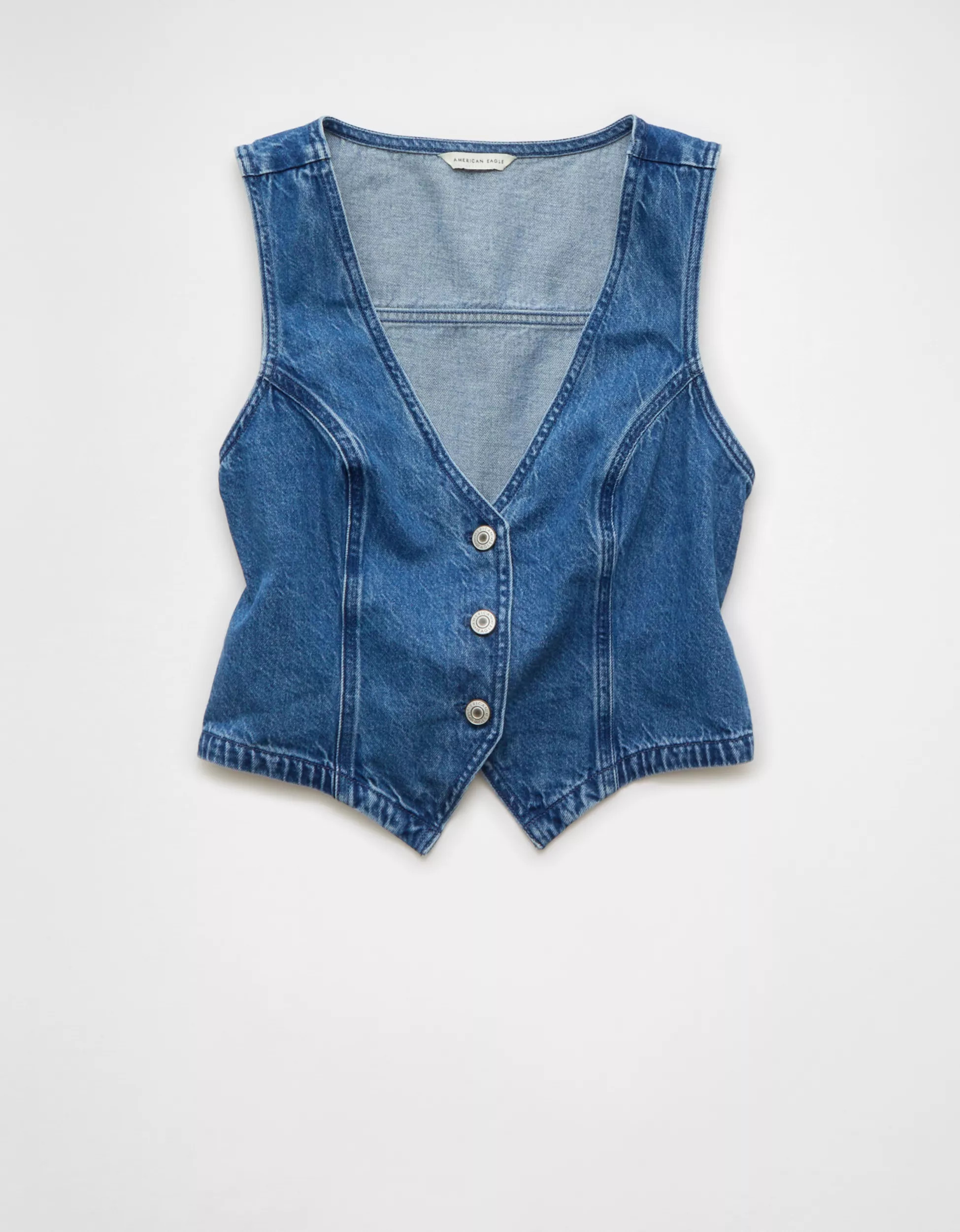 AE Classic Denim Vest | American Eagle Outfitters (US & CA)
