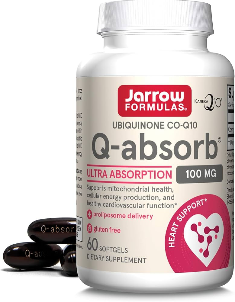 Jarrow Formulas Q-Absorb Co-Q10 100 Mg - 60 Softgels - Dietary Supplement - Antioxidant Support f... | Amazon (US)