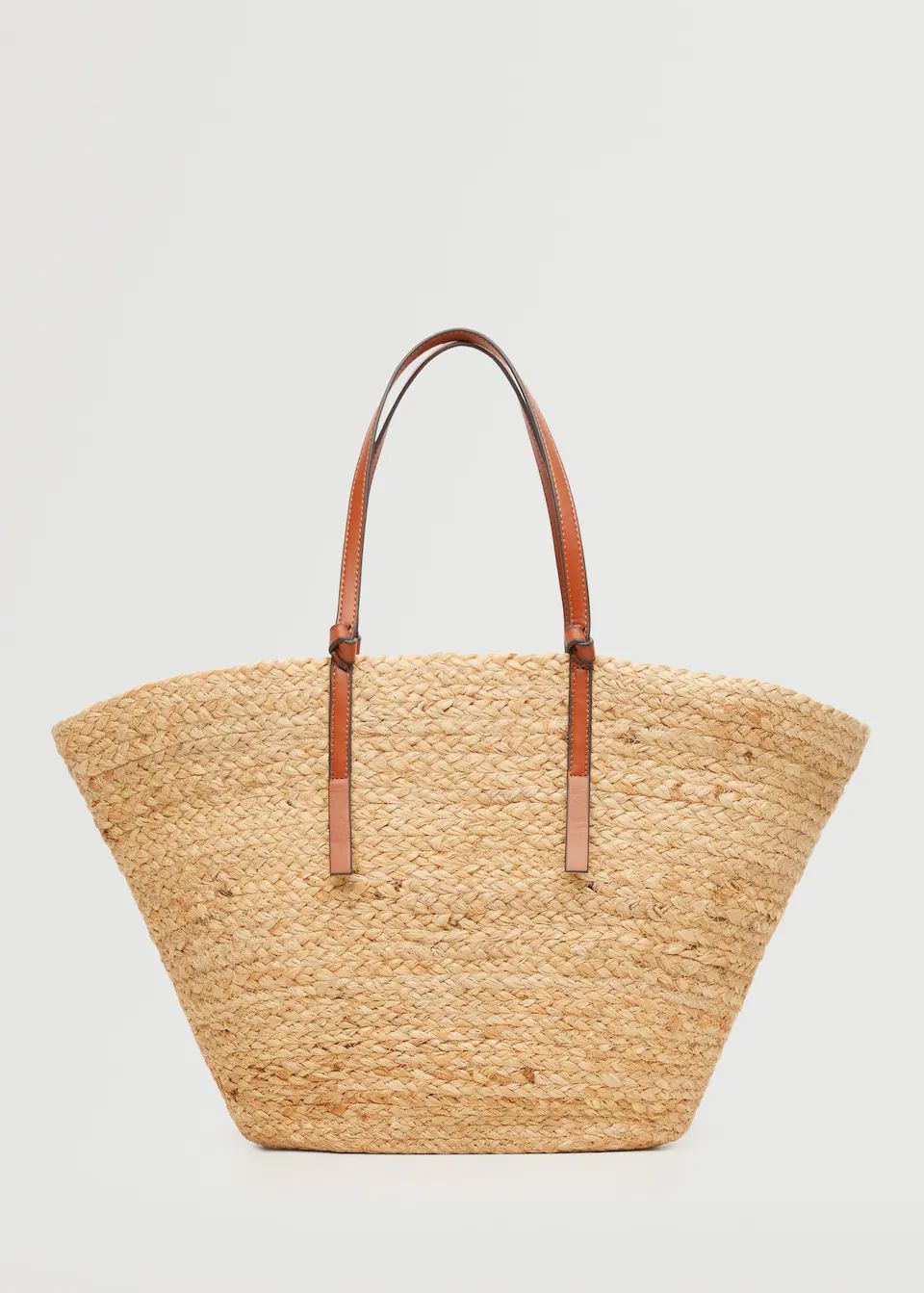 Jute basket bag | MANGO (US)