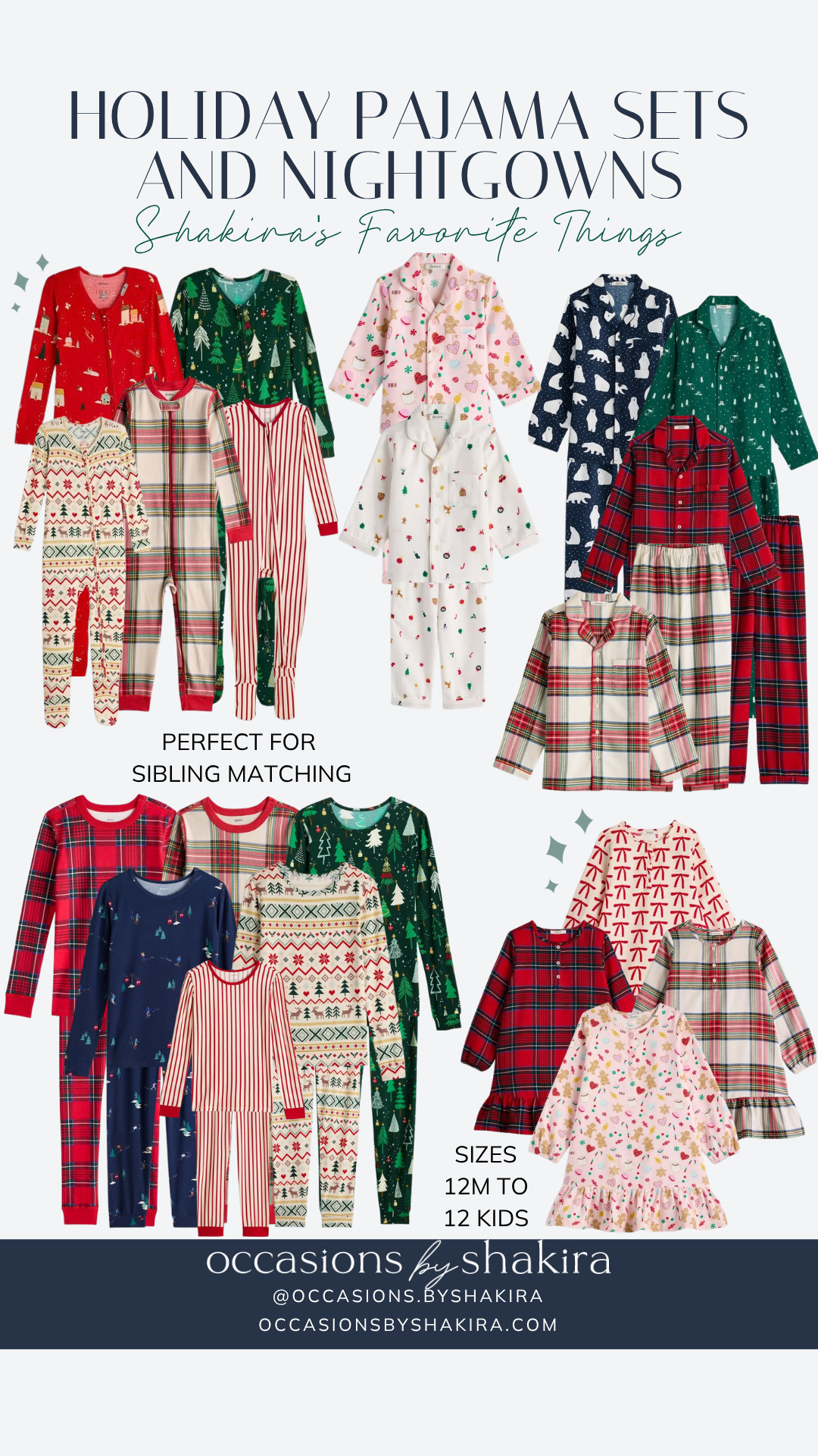 Adorable holiday pajama sets in the perfect sizes for sibling matching! 

 #LTKmomlife #LTKSeasonal #LTKKids