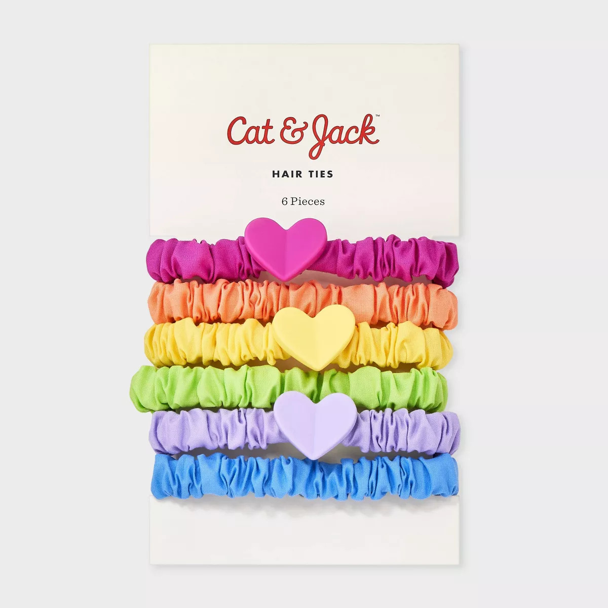 Mini Elastic Scrunchies with Hearts - 6pk - Cat & Jack | Target
