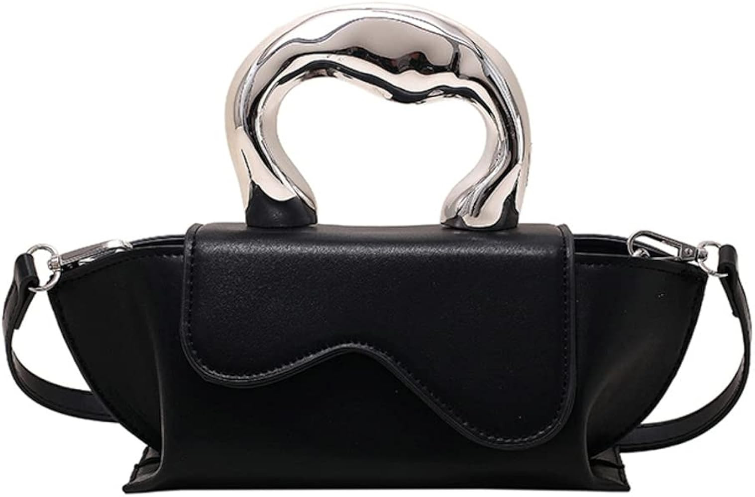 Small Silver Bag Crossbody Bags Satchels Y2K Evening Bags Handbag for Women Hobo Bags Shoulder Ba... | Amazon (US)