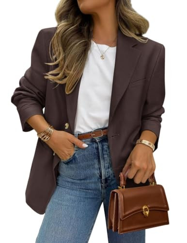 PRETTYGARDEN 2026 Blazers for Women Business Casual,Coffee,M | Amazon (US)