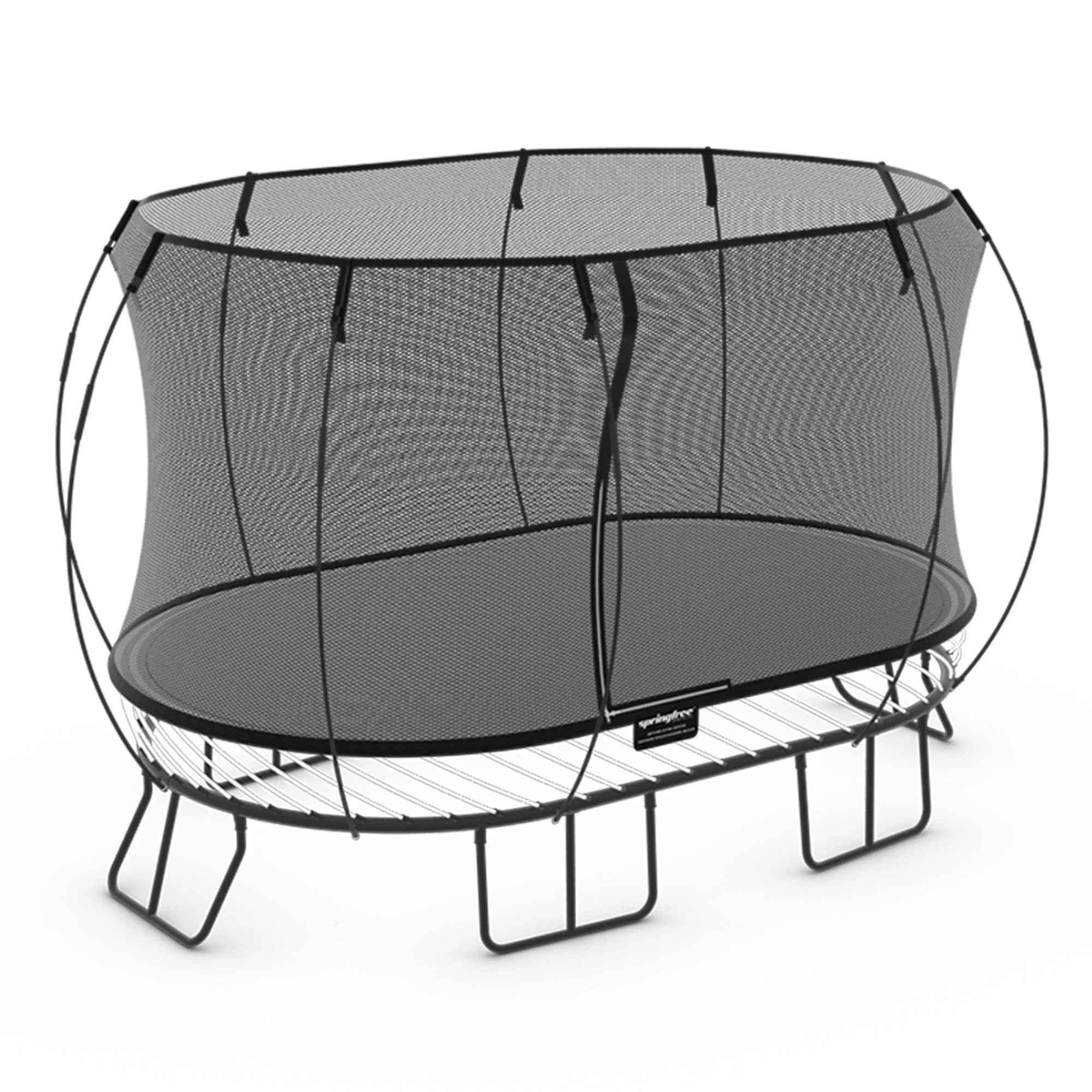 Springfree 8 x 13 ft Large Oval Trampoline w/ Safety Net & SoftEdge Mat | Walmart (US)