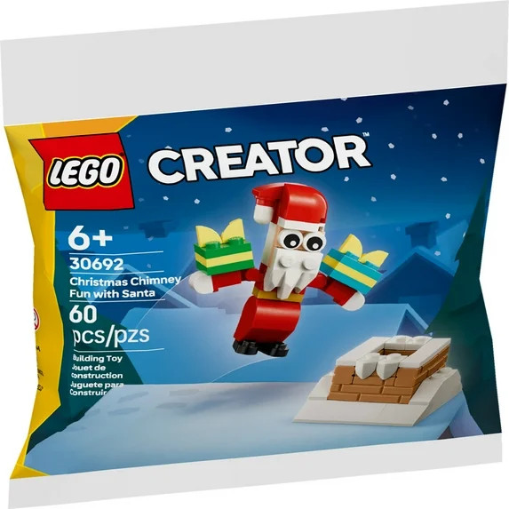LEGO Creator Christmas Chimney Fun with Santa - Festive Holiday Stocking Stuffer for Kids - Build... | Walmart (US)