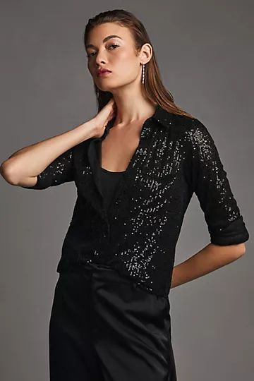 Sunday in Brooklyn Sequin Buttondown | Anthropologie (US)