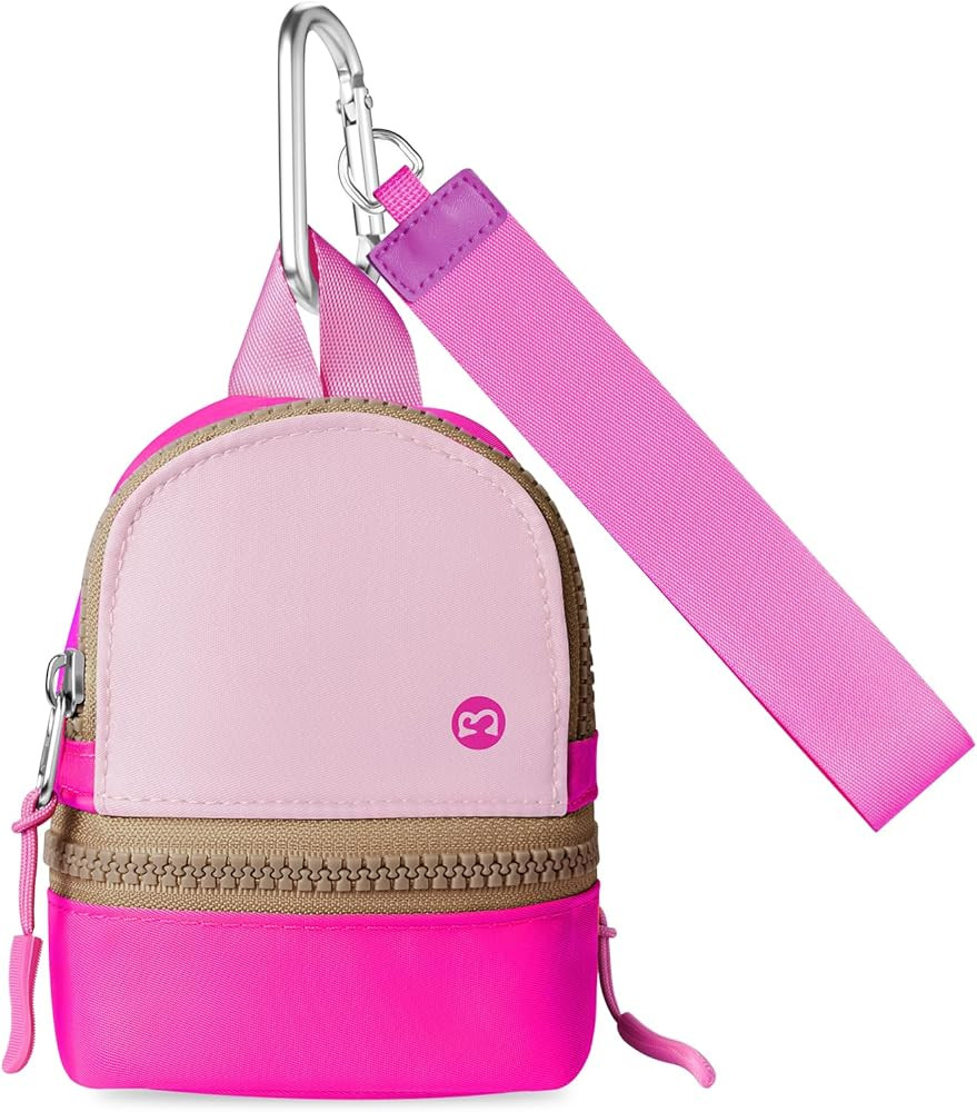 Babysun Mini Backpack Keychain Wristlet Pouch Small Change Coin Purse Cute Zipper Wallet With 3 R... | Amazon (US)