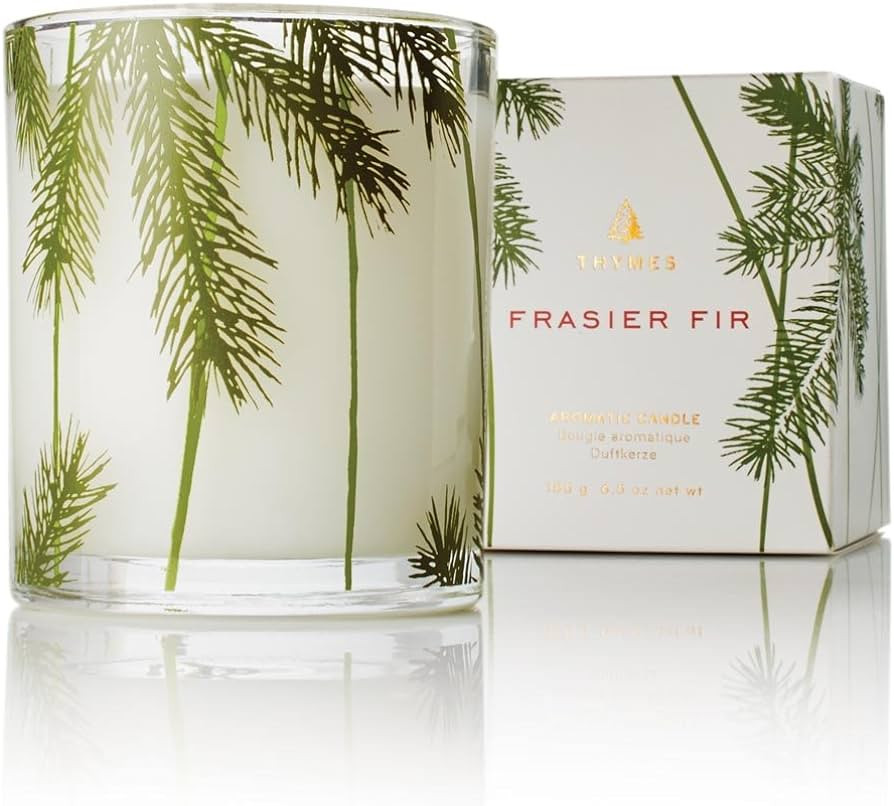 Thymes Frasier Fir Pine Needle Candle – Holiday Candles for Home Scented with Notes of Crisp Si... | Amazon (US)