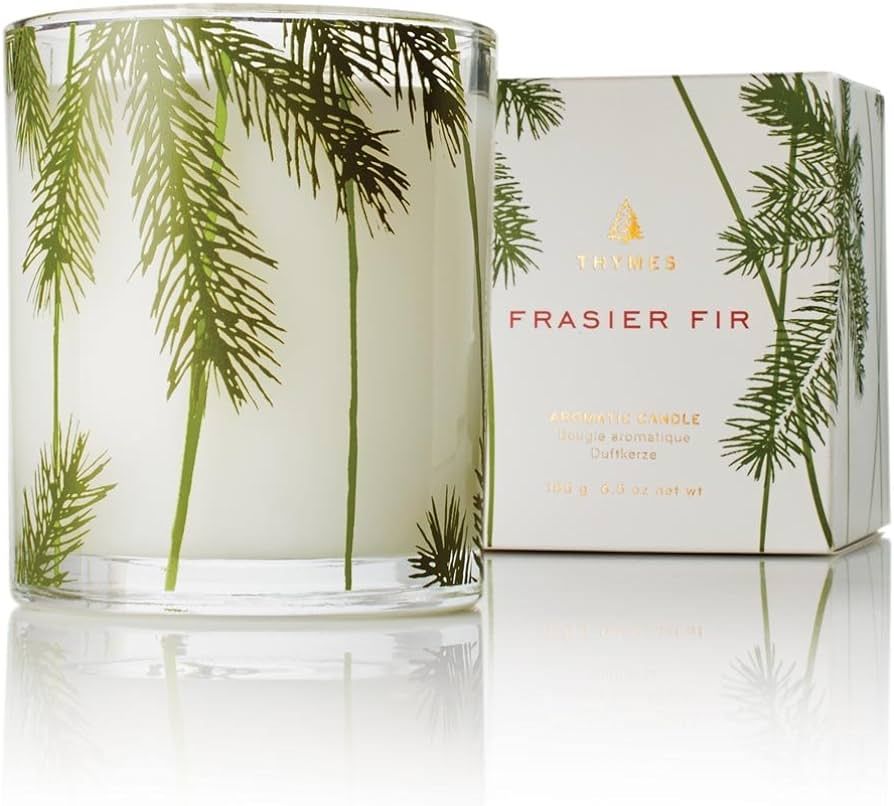 Thymes Frasier Fir Pine Needle Candle - Highly Scented Candles for a Luxury Home Fragrance - Holi... | Amazon (US)
