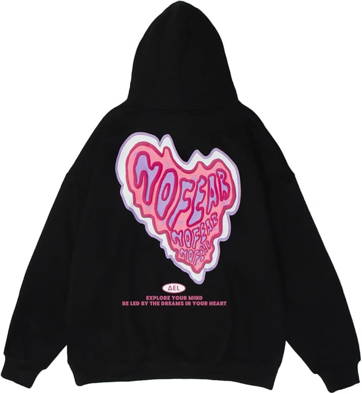 Aelfric Eden Men's Vintage Oversized Star Graphic Print Hoodie Streetwear Zip-Up Hoodies Sweatshi... | Amazon (US)