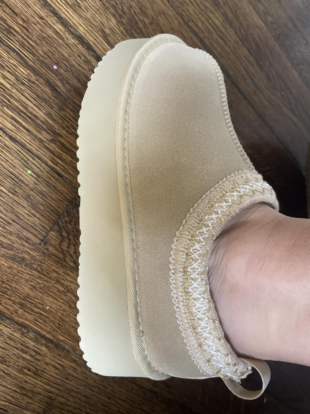 INPAKSA Women's Slippers Platform Mini Boots Short Ankle Boot Fur Fleece Lined Sneakers House sli... | Amazon (US)