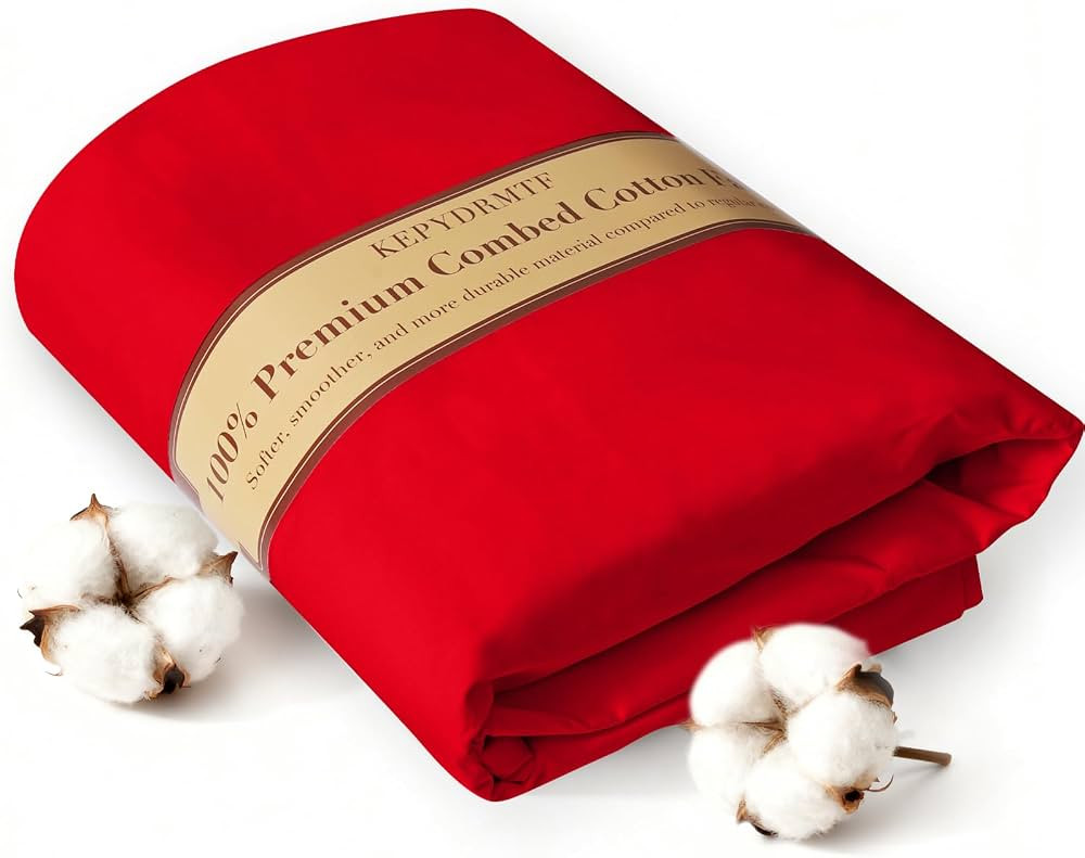 100% Combed Cotton Fabric by The Yard in Solid Color, Red Fabric, 13 Options, for Quilting, Sewin... | Amazon (US)