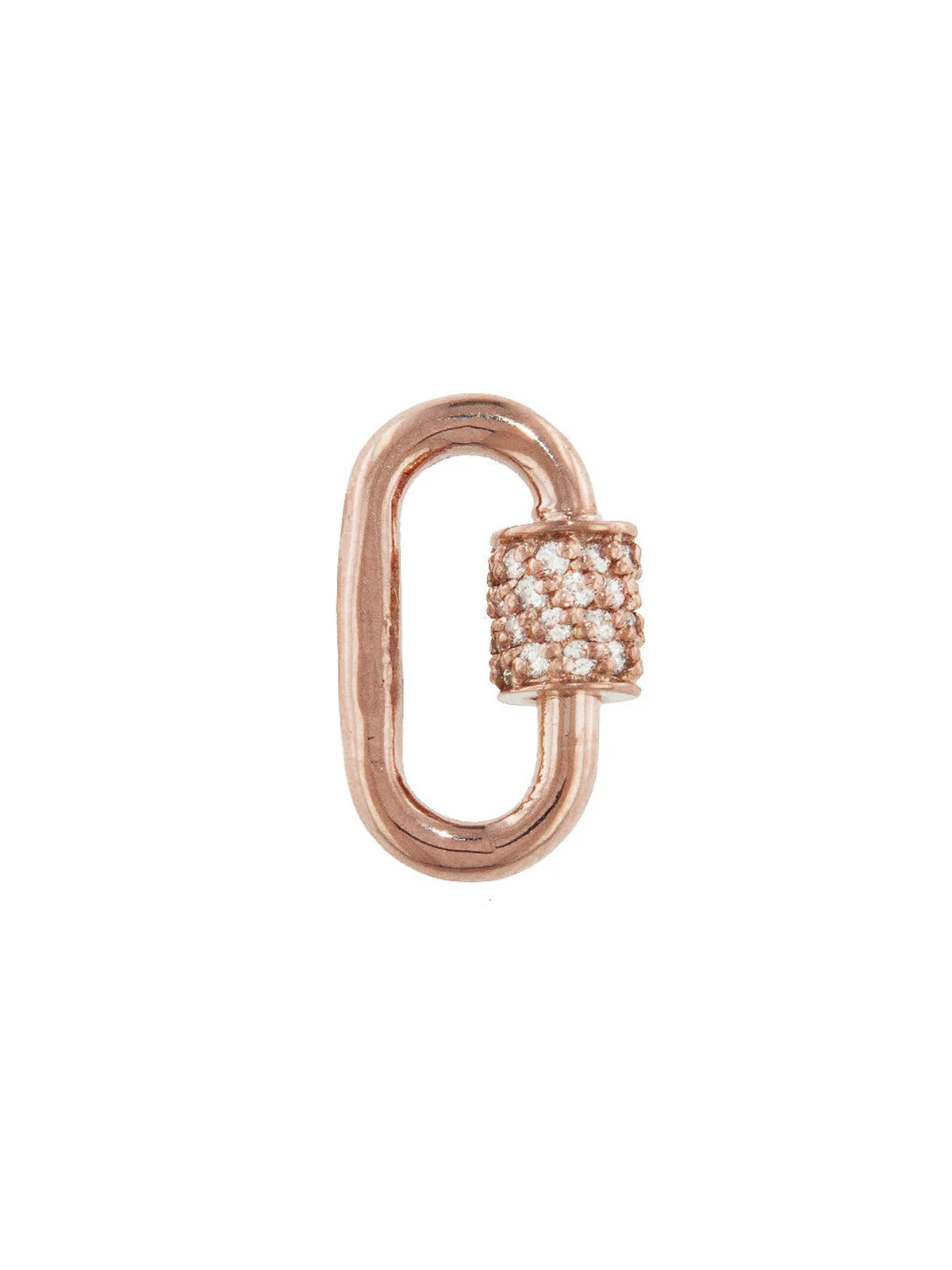 Baby Stoned Diamond Rose Gold Lock | YLANG 23