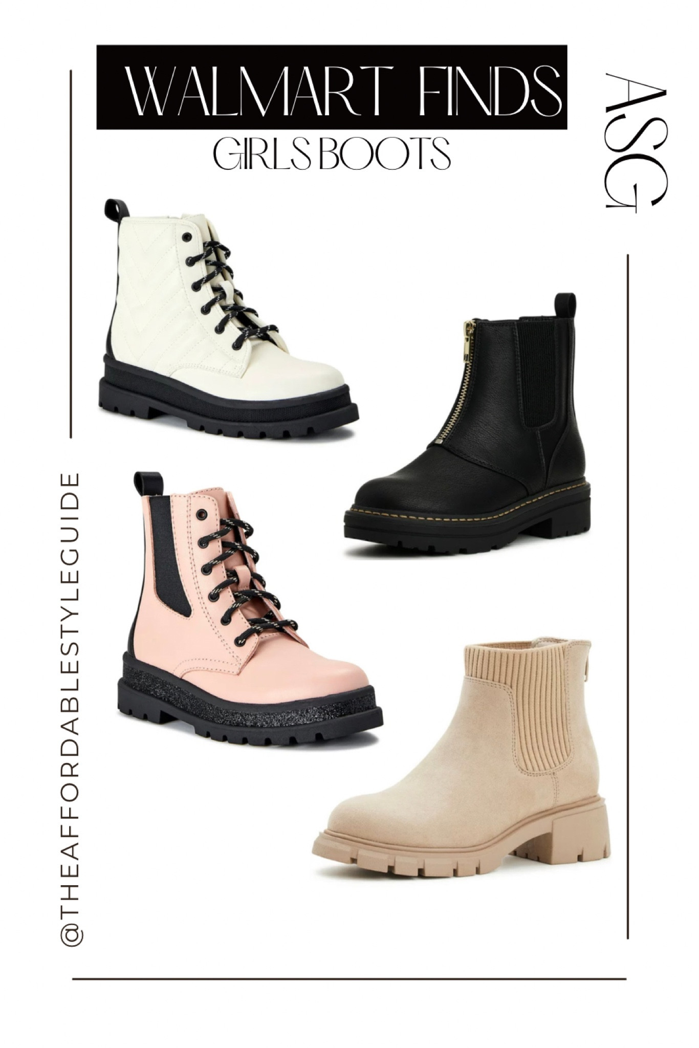 Walmart girls boots! Walmart girls fall affordable boots. Fall fashion 

#LTKunder50 #LTKkids