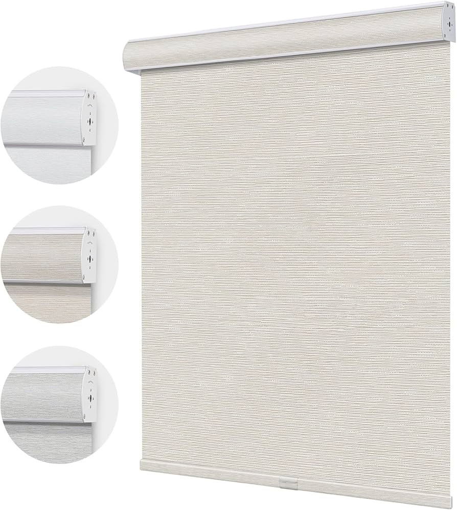 Blackout Roller Shades for Window Cordless Roller Blinds for Windows Room Darkening Shades with F... | Amazon (US)