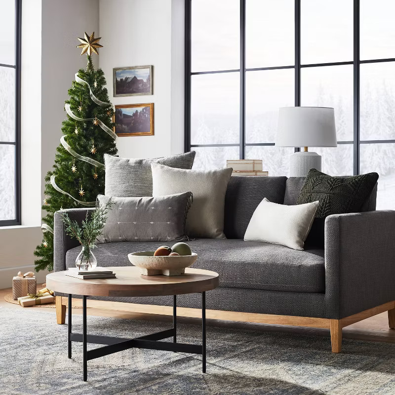 Cotton Velvet with Lace Trim Reversible Throw Pillow - Threshold™ designed with Studio McGee | Target