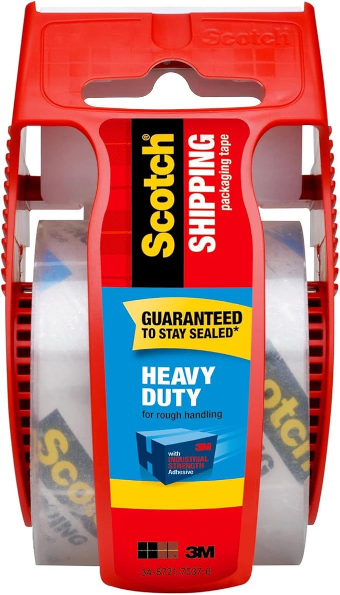 Scotch Heavy Duty Shipping Packaging Tape with Dispenser , Pack Of 2 | Amazon (US)