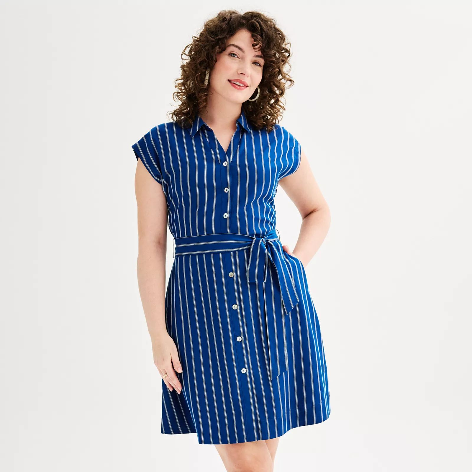 Women's Draper James Short Sleeve Belted Shirt Dress | Kohl's