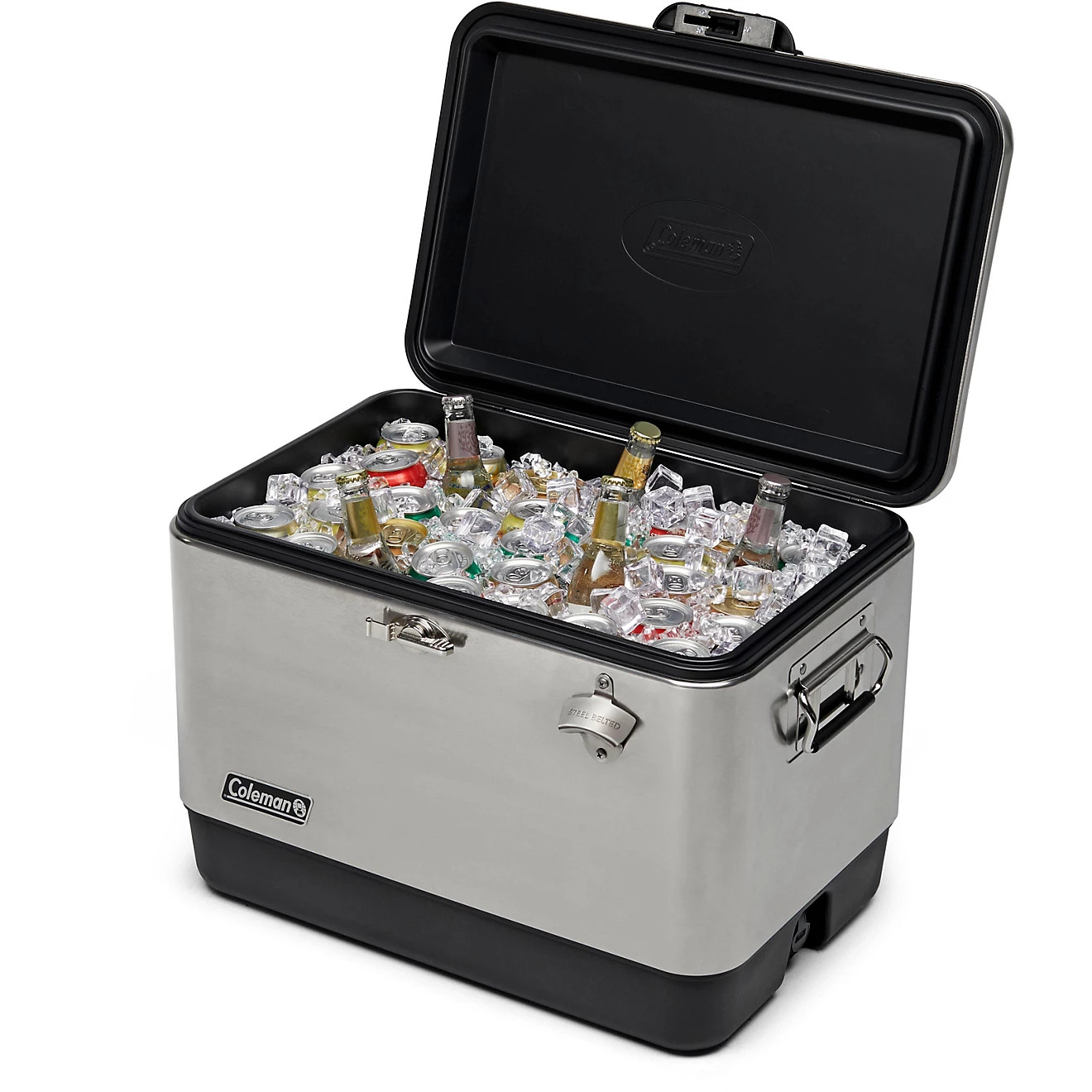 Coleman Reunion 54 qt Steel Belted Stainless Steel Cooler | Academy Sports + Outdoors