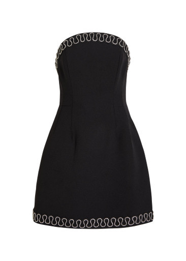 NYX crystal-embellished crepe mini dress | Harvey Nichols