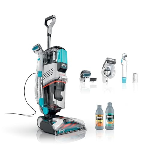 Shark R- EX201 CarpetXpert Upright Carpet, Area Rug & Upholstery Cleaner with StainStriker, Cyan - (Renewed) | Amazon (US)