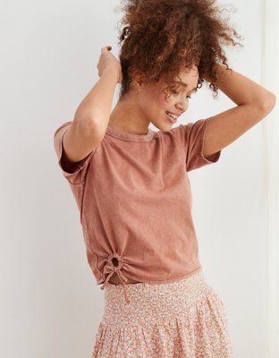 Aerie Vintage Tie T-Shirt | American Eagle Outfitters (US & CA)