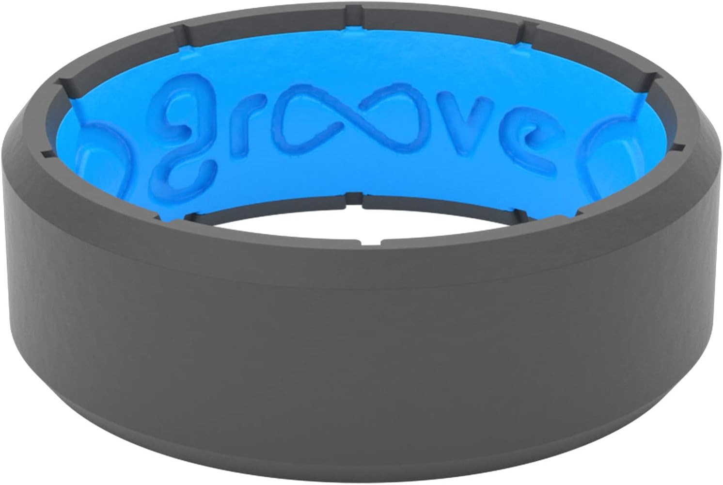Groove Life Edge Silicone Ring - Breathable Rubber Wedding Rings for Men, Lifetime Coverage, Uniq... | Amazon (US)